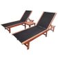 Jeu De Chaise Longue 3 Pcs Bois D Acacia Achat Vente Chaise Longue Jeu De Chaise Longue 3 Pcs Cdiscount