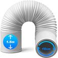 Tuyau d;Échappement de Climatiseur Portable 1.5m Ø150mm Tuyau Kit Climatiseur Mobile Flexible, Tuyau 1.5m X150mm