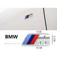 90mm x 30mm Logo ---M BMW Sport Performance Emblème Badge Chromé Autocollant Argent-0