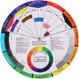 ESTINK Roue chromatique Guide de mélange professionnel Fournitures de carte de papier de roue de couleur de pigment de tatouage-0
