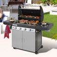 Barbecue à gaz - CAMPINGAZ - 4 Series Classic LXS - 4 brûleurs - Allumage piezzo - Surface de cuisson 78x45 cm-0