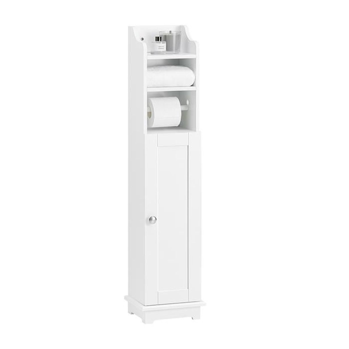 Sobuy Frg177 W Support Papier Toilette Armoir Toilettes Porte