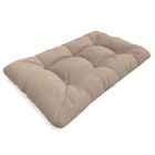 Coussins palettes Matelassé - Beige - Assise 120x80 - 100% Polypropylène - Intérieur/Extérieur - POKAR