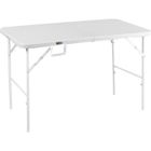 HATTORO Table de camping Table de buffet pliante Table de jardin valise 120 cm Blanc