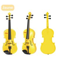 Jouet Violon Instruments de Musique Jouet éducatif d'instrument de Musique Violon Classique Débutant pour des Enfants, Jaune