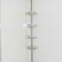Design étagère de douche en acier inoxydable Etagère télescopique de douche 