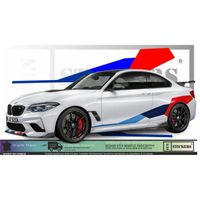BMW M Motorsport Serie 1 3 5 6 7  Style M Performance Tuning Sticker Autocollant Decal
