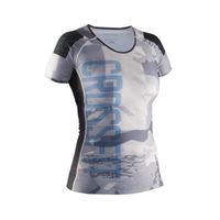 T-shirt de Fitness Femme Reebok Rcf Comp Ss Manches Courtes Noir Respirant