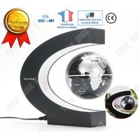 TD® Décoration Créative de maison Magnétique lévitation Globe en forme de C- Artisanat Cadeau haut de gamme nouveauté jouet