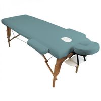 Drap housse de protection 4 pièces en éponge pour table de massage - Bleu pastel - Vivezen