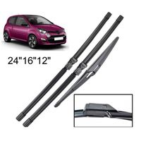 Lot de 3 Balais d'essuie-glace avant + arrière Pour Renault Twingo 2 BJ 2007 2008 2009 2010 2011 2012 2013 2014