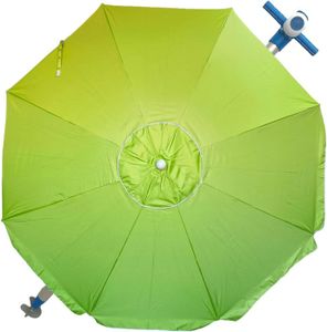 PARASOL Grand Parasol de Plage Ø240 cm, Coupe-Vent jusqu'à