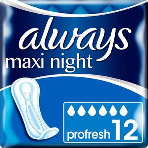 SERVIETTE HYGIÉNIQUE LOT DE 4 - ALWAYS - Maxi Night ProFresh Serviettes