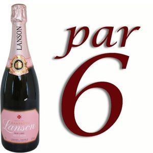 CHAMPAGNE Champagne Rosé Lanson x6