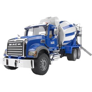 TRACTEUR - CHANTIER Camion toupie à beton MACK - BRUDER - Bleu - Jouet