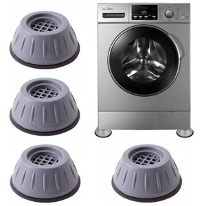 Coussin de pied Anti-Vibration pour Machine à laver, 4 pièces, Support  Anti-choc pour sèche-linge, prévention des mouvements, antidérapant