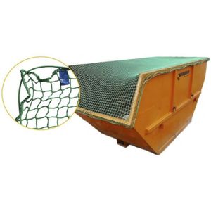 3,6m x 2,4m Maille 3mm Couvre Remorque pour Protection de Chargement Vert TITAN Filet de Sécurité pour Remorque/Benne/Camion 