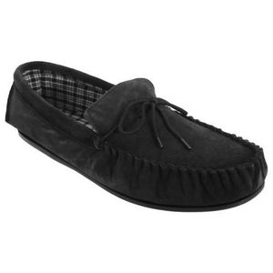 Mokkers Homme v/éritable Daim Cuir Pantoufles Charentaises avec Semelle en PVC r/ésistant