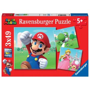 PUZZLE Puzzles 3x49 pièces Super Mario, Puzzle Enfant, Dè