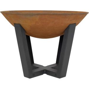 BRASERO - ACCESSOIRE La Hacienda Icarus Small Ø 56 - Bol de Feu - Brasero Exterieur Noir - Brasero Mexicain - Brasero pour Jardin - Acier - 56 x 56 x9