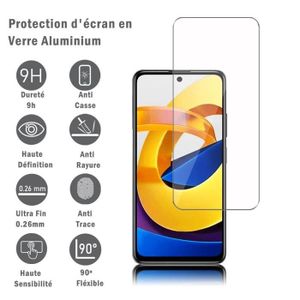 VCOMP® Pour Xiaomi Poco M4 Pro 4G 6.43: Protection d'écran en verre  d'aluminium super résistant 9H, définition HD, anti-rayures - Cdiscount  Téléphonie