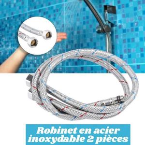 TUYAU - TUBE - FLEXIBLE  RA02375-Tuyaux G3-8  60cm flexibles Connecteur de robinet multifonctionnel pour la salle de bain cuisine LAM52