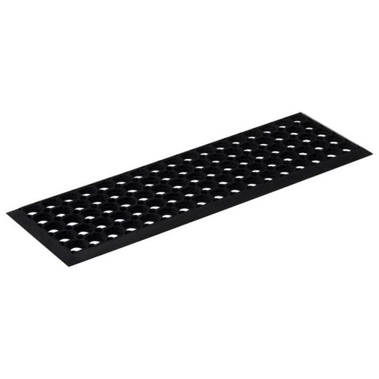 VidaXL Marches D'Escalier Caoutchouc 10 Pcs - 25x75cm, Antidérapant, Facile à Nettoyer, Intérieur/Extérieur