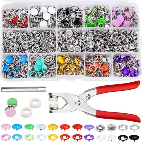 Boutons pression magiques sans pince 13 mm - Violet
