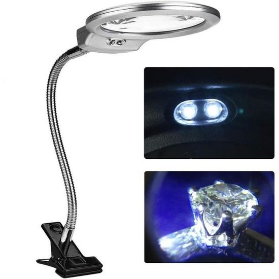 Lampe Loupe Flexible FERVI 230V Pour Bureau, Atelier Ou Laboratoire - Modèle 0530