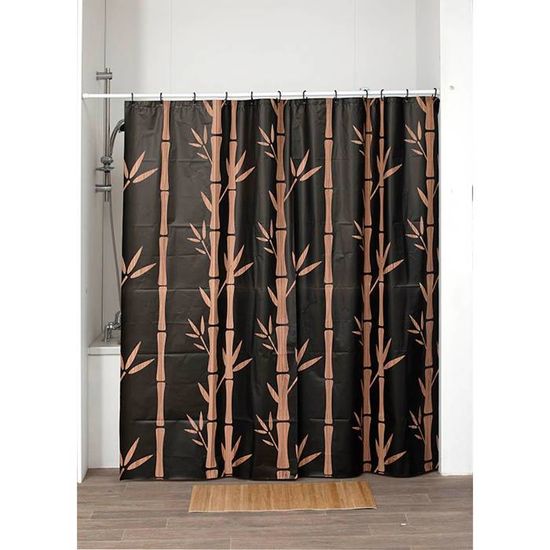Rideau De Douche "Quartz" 180x200cm Taupe | Leroy Merlin
