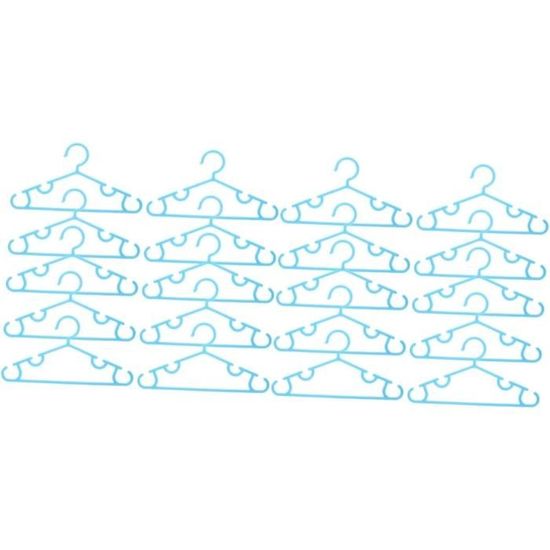 Lot De 10 Cintres Enfants En Plastique Rose - Pour Armoire Et Séchage - 27x14,8 Cm - Antidérapants, Légers