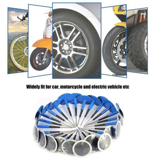 TD® Kit de réparation de pneu voiture quad vélo auto moto VTT pro roues  crevaison diagnostic dépannage coffret sac avec mèches van - Cdiscount Auto