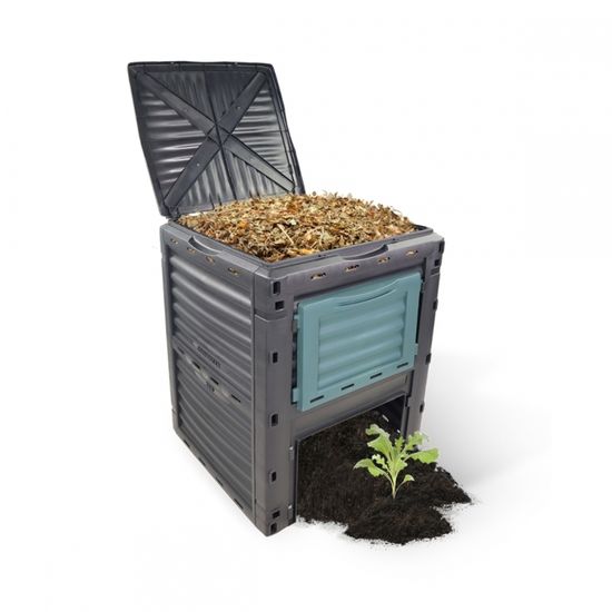 Composteur De Jardin BioBin 300L - Transformation Déchets En Compost Naturel | Écologique Et Facile à Assembler
