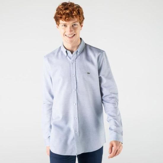 Chemise En Lin Blanc Lacoste Pour Homme main image 1