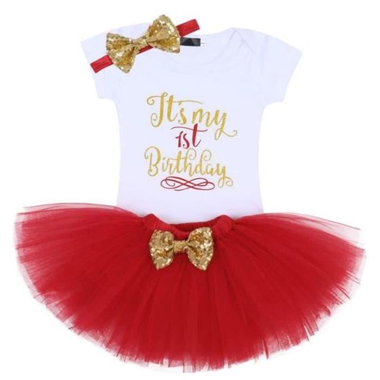 1st Birthday Dresses Baby Girl's 1st Birthday Tutu Dress Set