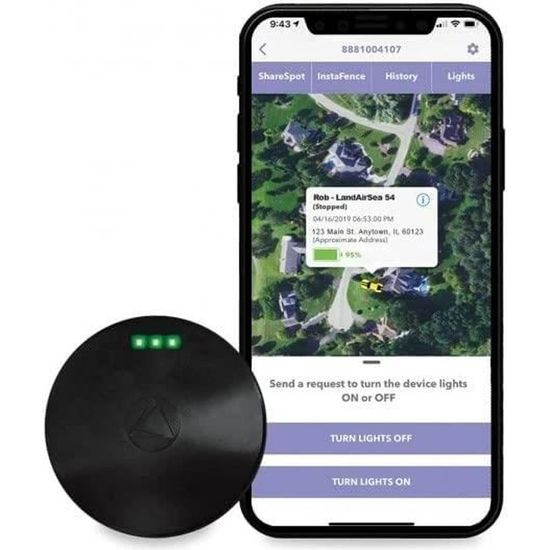 Traceur GPS Pour Véhicules, 2025 Nouveau Traceur Localisateur D'Objets Bluetooth Compatible Avec Google Find Hub (Android) Et Find My (iOS), Traceur Caché Pour Voiture Sans Frais Mensuels,IPX6 Étanche