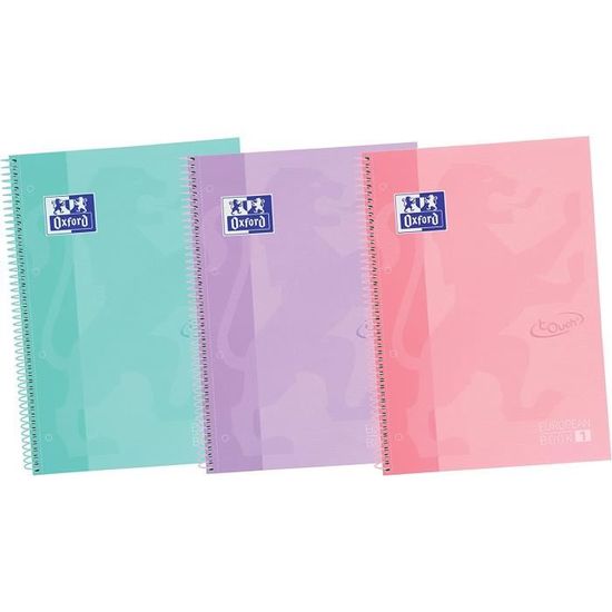 Cahiers Scolaires Landré Lot De 10 - Format A4, 16 Feuilles Lignées 8F Avec Marge, Couverture Laquée, Papier 80g/m²
