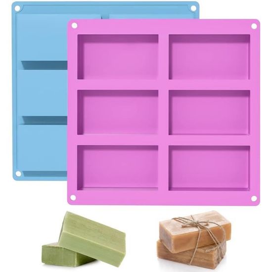 Moules à Pain En Silicone - Lot De 2, Rectangulaires 28x12,2 Cm - Résistants à La Chaleur (jusqu'à 230°C) - Pour Gâteaux, Pain, Salades - 13