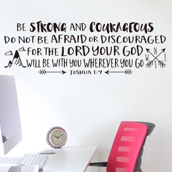 Stickers Muraux Versets Bibliques – Décor Amovible En PVC, Citations Religieuses