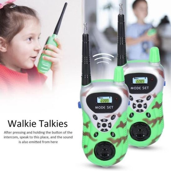 Tbest Jouet de talkies-walkies Talkie-walkie pour enfants bleu rose Tbest Jouet de talkies-walkies Talkie-walkie pour enfants bleu rose