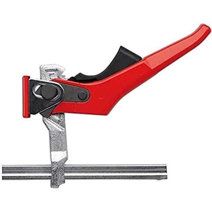 Étau De Table Bessey GTR12 - Tout En Acier, Hauteur De Serrage 120 Mm, Poignée En Bois Ergonomique, Gris/rouge