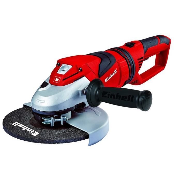 Einhell Meuleuse d'angle TE-AG 230 (2350 W,Diamètre des disques : 230 mm, SoftGrip, Livré avec poigné supplémentaire, clé à brid