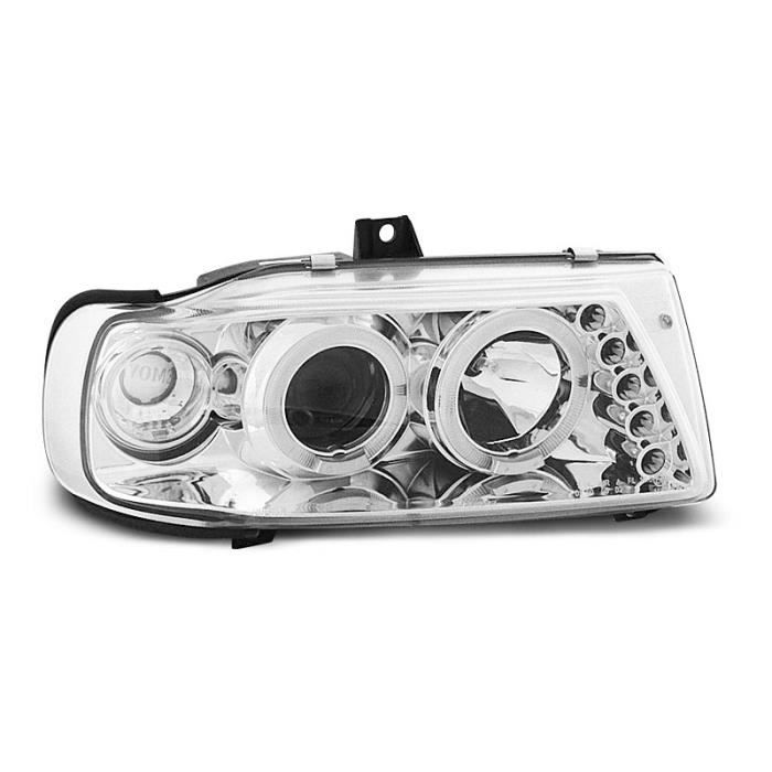 Paire de feux phares Seat Ibiza - Cordoba 93-99 angel eyes chrome (E03)