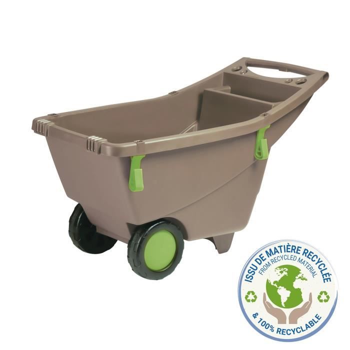 Brouette de Jardin 140 L Taupe