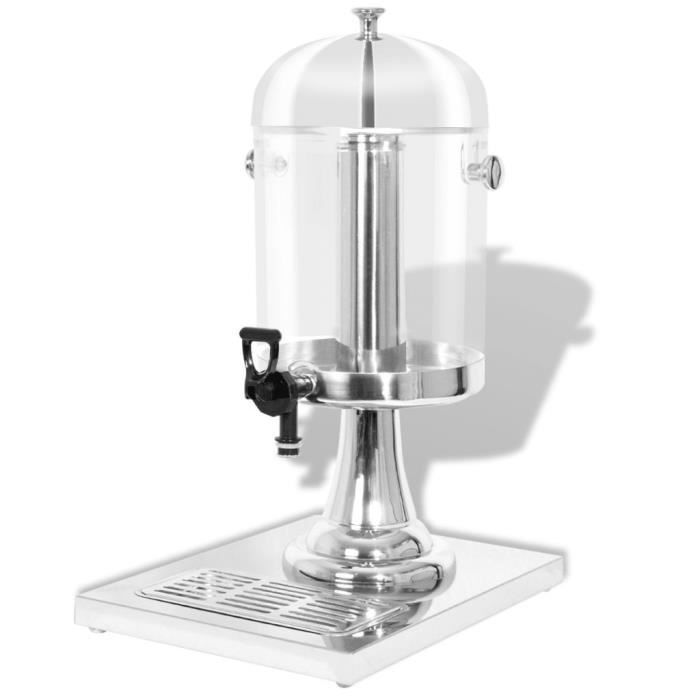 Distributeur de jus-Distributeur de Boisson Machine pour Jus en acier inoxydable 8 L