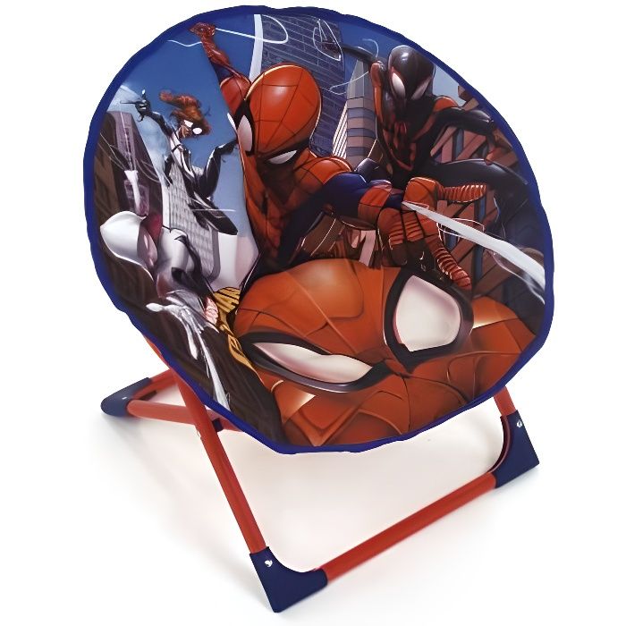 AVENGERS Fauteuil Rond Pliable Spiderman Pour Enfant - Montée 50x50x50 cm