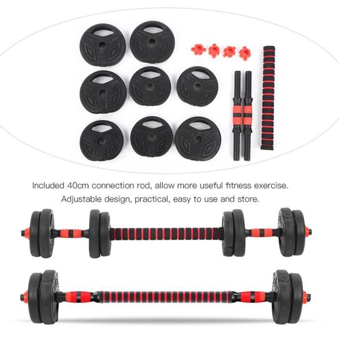 10kg Haltère amovible Combinaison et démontage gratuits des haltères de fitness - LUS®