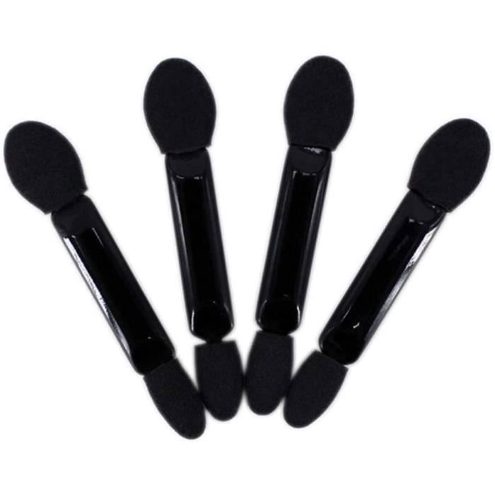 10 Pcs Applicateurs de Fard à Paupières Jetables Doubles Faces Pinceaux à Paupières Éponge Pointe Outil de Maquillage Ovale
