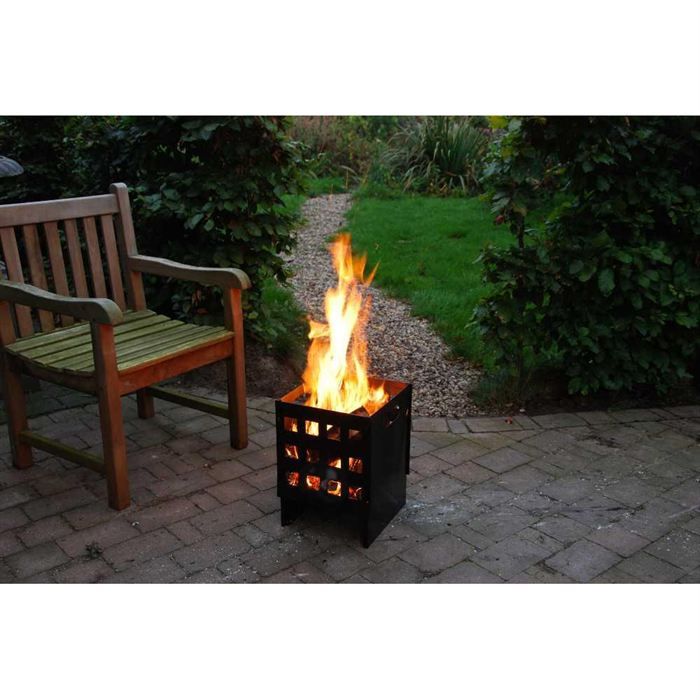 Brasero de jardin carre