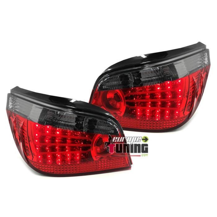 FEUX LED TUNING ROUGE NOIRS BMW SERIE 5 E60 03-07 (11851)